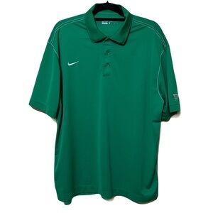 Nike Golf Short Sleeve Polo Men’s XL Green Golfing Dri-Fit Shirt